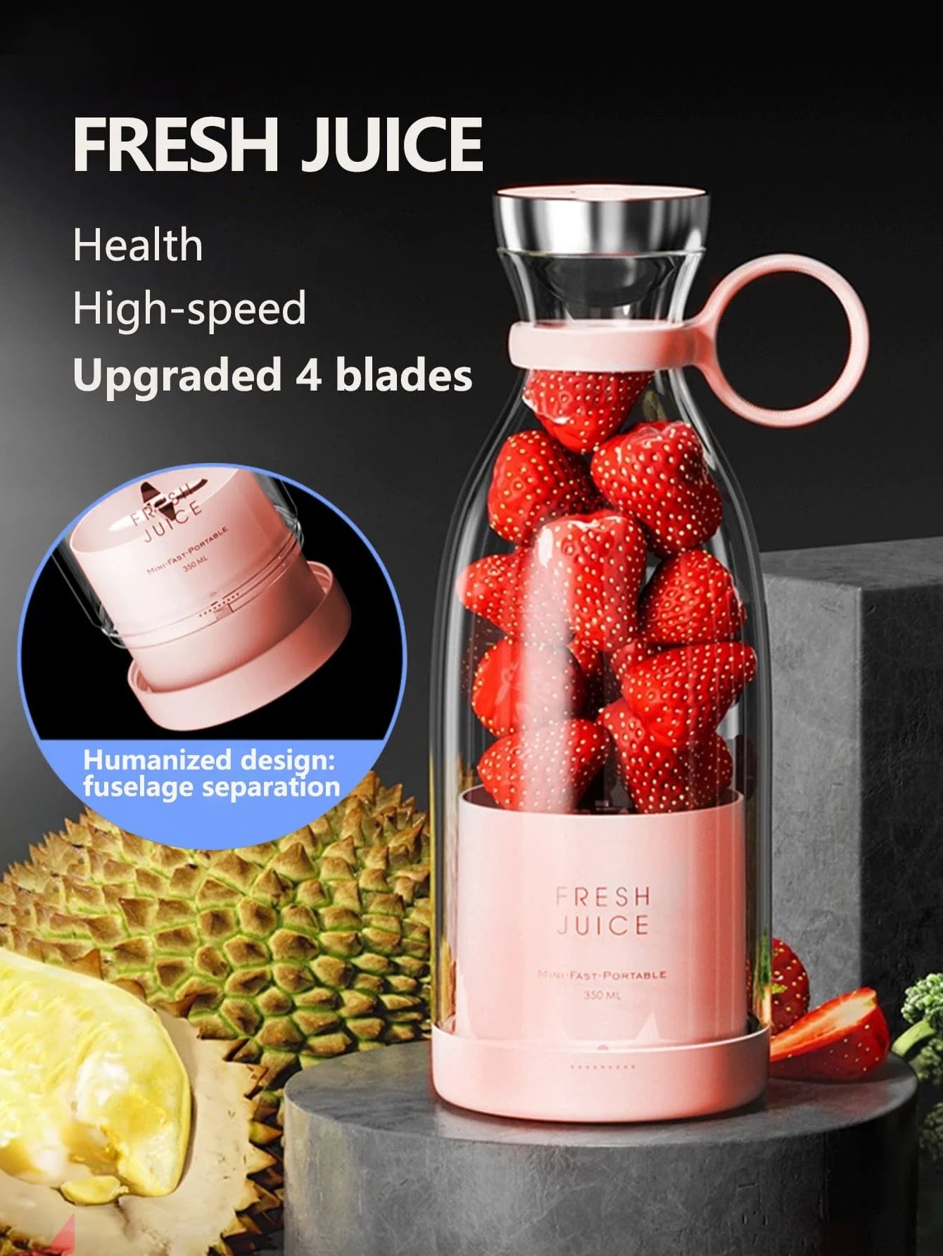 FRESH JUICE  350ml Mini Portable Smoothies Blender