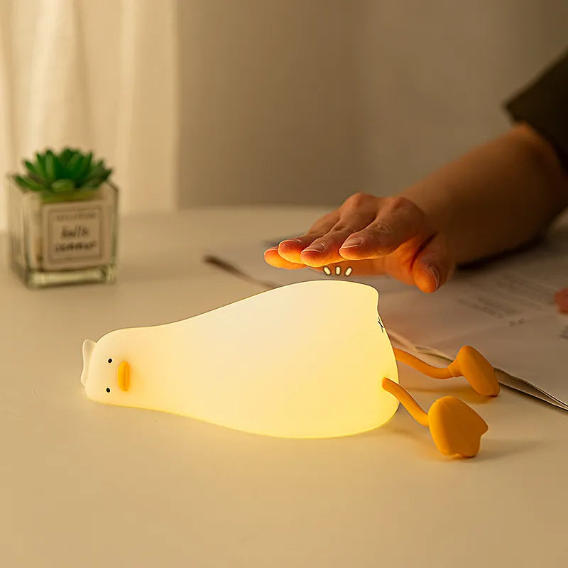 Illuminate Your Nights with the Quack-tastic Duck Rechargeable LED Night Light!