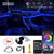 Illuminate Your Ride: LED Car Ambient Strip Light Fiber Kit with App Remote Control