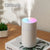 Experience Refreshing Atmosphere: 1200mAh Wireless Rechargeable Air Humidifier with Gradient-Colored LED Lights