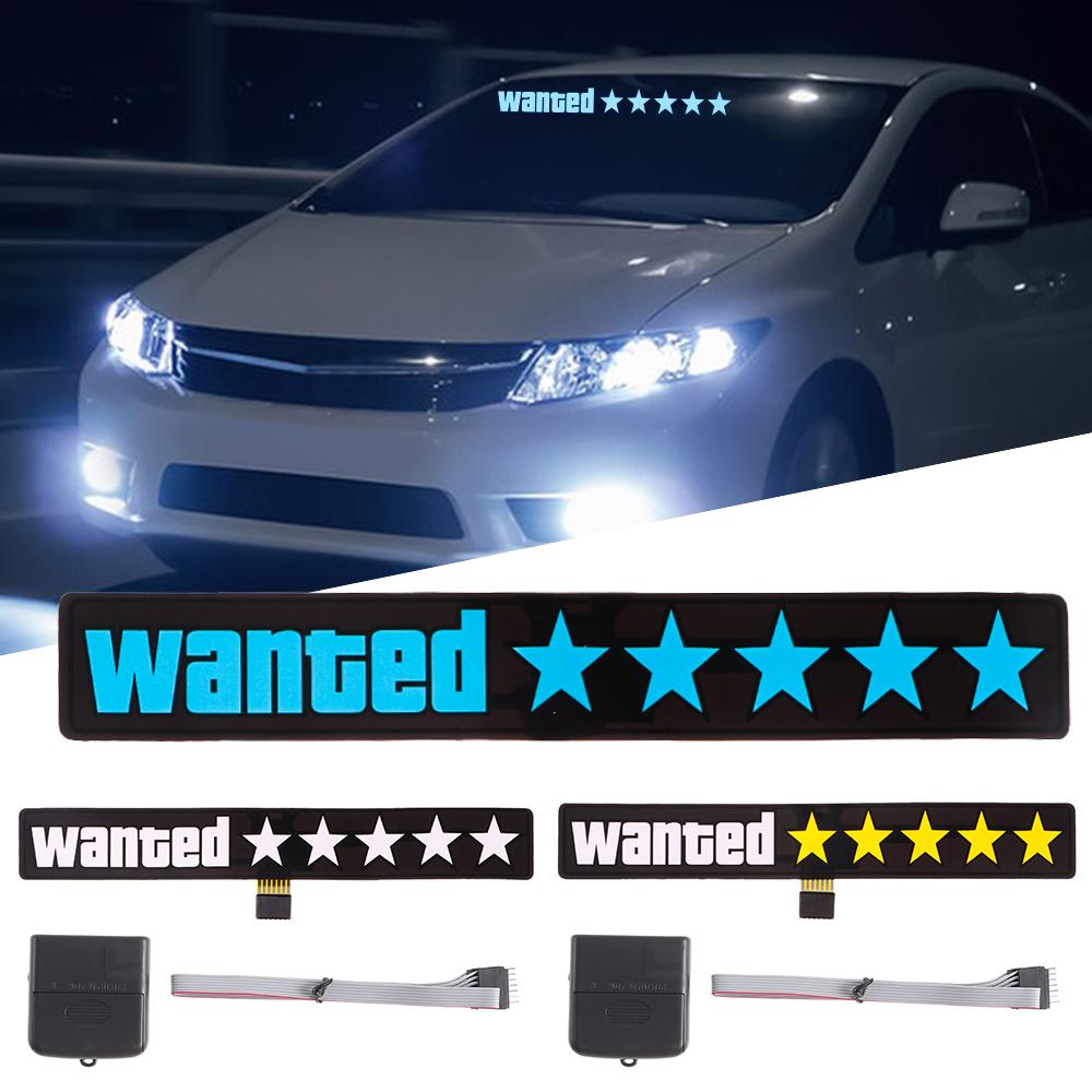 WANTED Sign LED Sticker