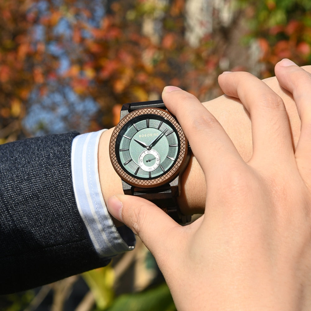 Engraved Wood Watch